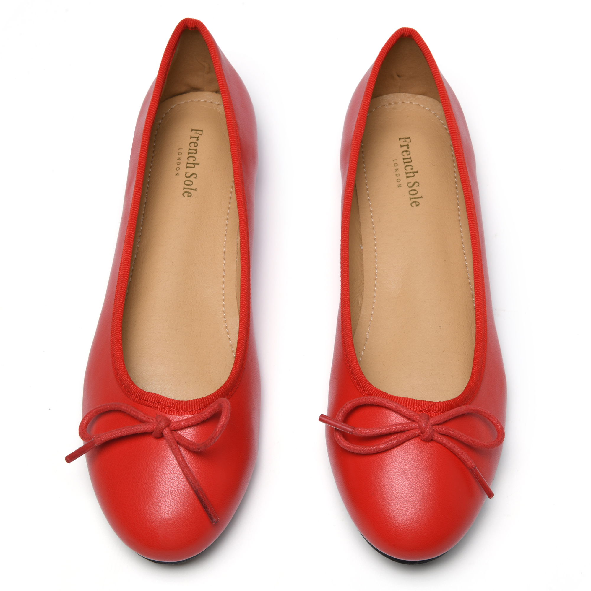 Office Wear with Red Ballet Flats